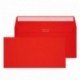 Design Range Vibrant 206 - Sobre DL con solapa autoadhesiva 120 g/m², 500 unidades , color rojo