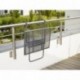 greenmotion – Mesa de pared ajustable en altura – 60 x 40 x 56 cm - Mesa suspendida, Mesa pequeña para balcón, terraza y pa