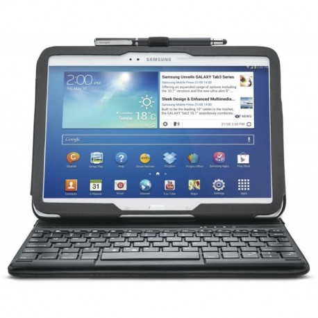 Kensington KeyFolio - Funda para tablet Samsung Galaxy Tab 3 10.1 Teclado inalámbrico Bluetooth , negro