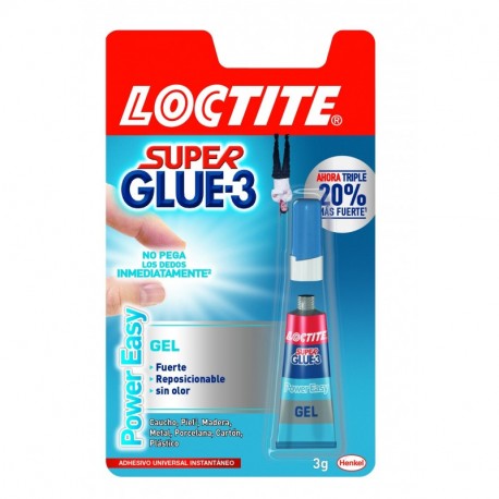 Loctite SuperGlue-3 PowerEasy, adhesivo instantáneo, no se pega a los dedos, 3gr