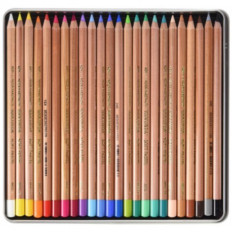 KOH-I-NOOR Artists Soft Pastel Pencils Set of 24 