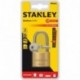 Stanley S742-043 - Candado de latón macizo con arco alargado, 3 llaves 40 mm 