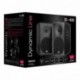 Woxter Dynamic Line DL-410 - Altavoces multimedia 2.0 Potencia 150W, en madera, conexión 35 mm, control de sonido en panel 