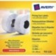 Avery PLR1226 - Rollo de etiquetas removible 1 línea de adhesivo permanente, 12 x 26 mm, 10 rollos/15000 unidades , blanco