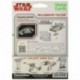 Star Wars Maqueta de Metal 3D Halcón Milenario, Color Plateado Earth MMS251