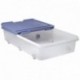 Tatay 1151107 Caja de Almacenamiento Multiusos Bajo Cama con Tapa y Ruedas, 63 l de Capacidad, Plástico Polipropileno Libre d