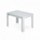 Habitdesign - Mesa de comedor extensible de 140 a 190 cm, medidas: cerrada 90 ancho x 140/190 largo 78 cm altura Blanco Bril