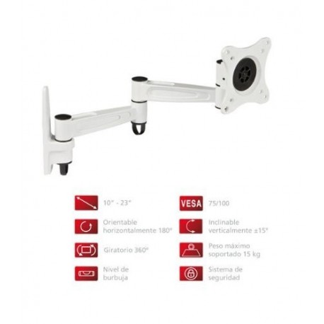 Fonestar STV-649B - Soporte TV orientable brazo articulado