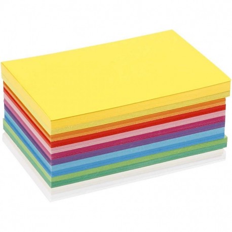 Colortime - Juego de 120 tarjetas de cartulina