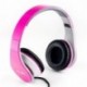 Elbe AU-545-PK - Auriculares de diadema con cable, plegables, color rosa