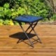 Kingfisher - Mesa plegable para jardín o patio - ideal para bebidas - color negro