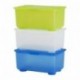 Ikea Glis Caja con Tapa, Azul, Blanco y Verde, 17x10x8 cm, 3 Unidades