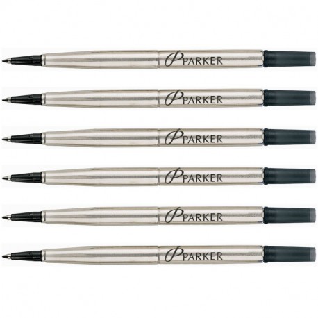 Parker Quink Ink 3021331-6 recambios para bolígrafos de punta fina, color negro