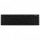 Tacens Anima AK1 - Teclado para ordenador teclas de perfil bajo, 10 teclas multimedia, ergonómico, USB color negro