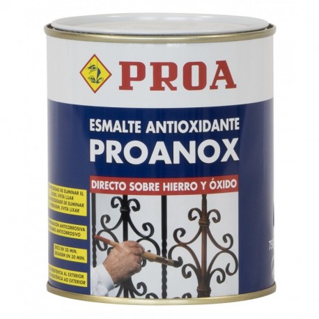 Proa. Esmalte directo sobre óxido antioxidante Proanox, Blanco. 750 ML