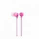Sony EX 15LP - Auriculares intraurales, color rosa