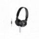 Sony MDR-ZX310APB - Auriculares de diadema cerrados con micrófono, control remoto integrado , negro