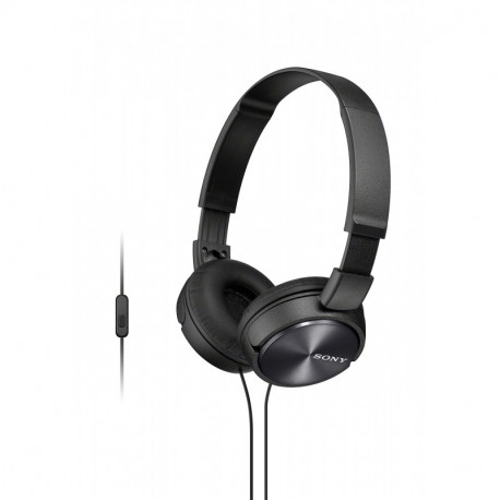 Sony MDR-ZX310APB - Auriculares de diadema cerrados con micrófono, control remoto integrado , negro