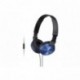 Sony MDR-ZX310APL - Auriculares de diadema cerrados con micrófono, control remoto integrado , azul