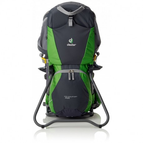 Deuter Kid Comfort Air, Mochila Unisex, Multicolor Graphite/Spring , 70 x 43 x 32 cm, 14 L