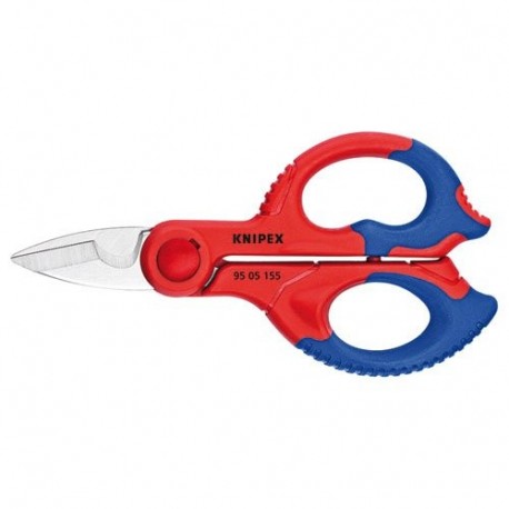 Knipex 95 05 155 SB Tijeras de Electricista, Azul y Rojo, 15.5 cm