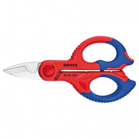 Knipex 95 05 155 SB Tijeras de Electricista, Azul y Rojo, 15.5 cm