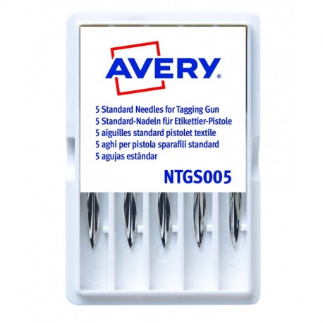 Avery España NTGS005 - Pack de 5 agujas estándar para la pistola etiquetadora Avery