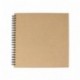 Artway Enviro - Cuaderno de cartulinas negras - 100 % reciclado - 270 gsm - Cuadrado y grande - 285 x 285 mm - 30 hojas