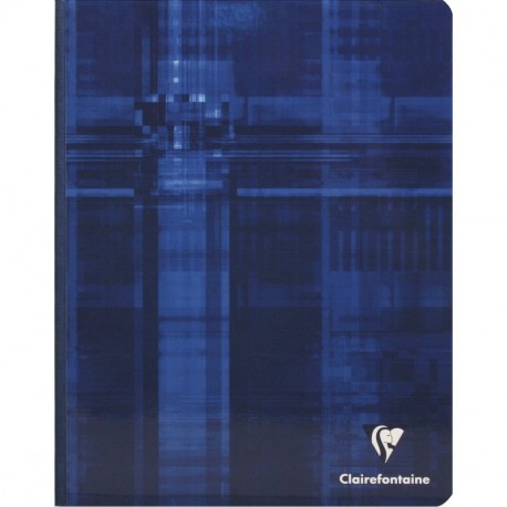 Clairefontaine 922C - Cuaderno cosido lomo de tela A5+ cuadriculado 5x5 con margen de 192 páginas, 1 unidad [colores surtid