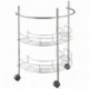 MSV ESTANTERIA BAJO Lavabo con 1 Barra TOALLERA DE Metal Cromado, Acero Inoxidable, Plateado, 66.5x34x54.5 cm