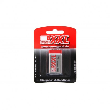 energyxxl 56102000 – Tipo de batería 9 V 6LR61 Super Alkaline, 1 pieza