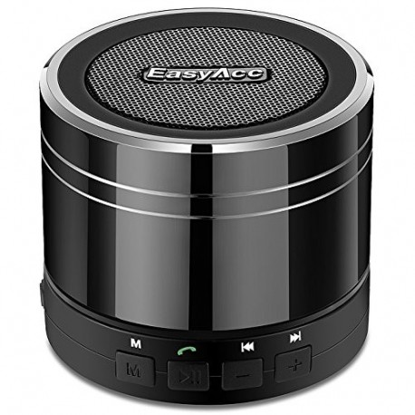 EasyAcc Altavoz Bluetooth Portátil Recargable con Micrófono FM Ranura para Tarjeta Micro SD para MP3 Smartphones Tablets iPad