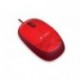 Logitech M105 - Ratón Ambidextro, Óptico, USB, 1000 DPI, Rojo 