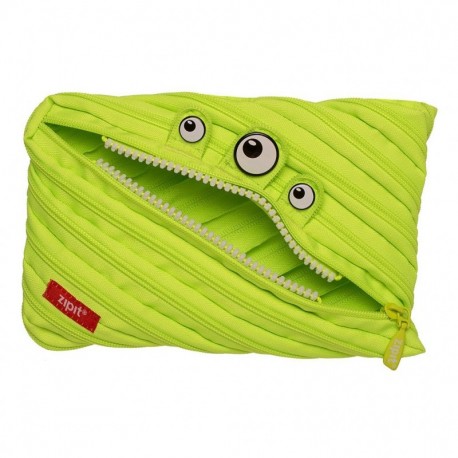 ZIPIT Monster - Estuche para lápices, color verde lima L