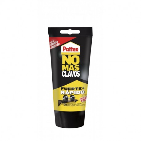 Pattex No Mas Clavos, adhesivo multimaterial y resistente, color blanco, 150 gr