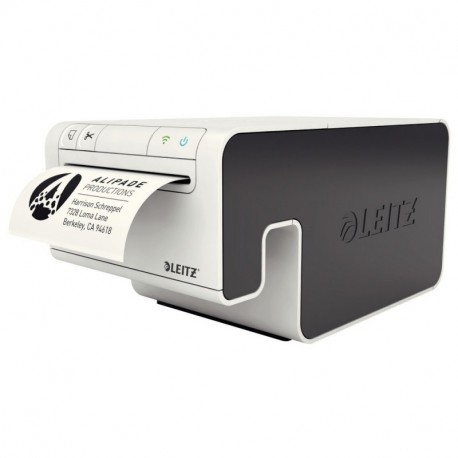 Impresora de etiquetas sin cables Leitz, incluye cartucho de papel, Thermoprint Negro/Blanco, Leitz Icon, 70010000