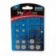 HyCell 1516-0003 - Set de Pilas botón alcalinas litio para generador TAN, llave de coche, abrepuertas de garaje, 24 piezas