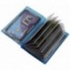 Práctica tarjetero para tarjeta de crédito y tarjeta de visita 12 bolsillos MJ-Design-Germany en varios colores Azul 