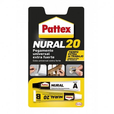 Pattex Nural 20, pegamento universal extre fuerte y resistentente, 22 ml