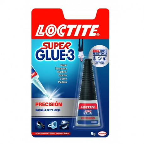 Loctite Super Glue-3 boquilla de precisión, adhesivo universal instantáneo, 5gr