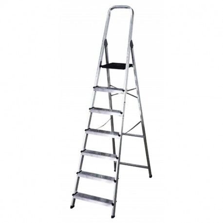 SILBOR 1 Escalera 7 pelda Fabricada en ESPA&NtildeA EN 131 , Aluminio, Standard