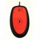 Logitech Grape Jaffa Flash M150 - Ratón USB, color negro y naranja