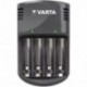 VARTA Quattro Charger - Cargador de pilas AA/AAA incluye 4 pilas AA de 2100 mAh 