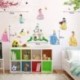 ufengke® Bella Princesa Encantadores Enanos y Castillo de la Historieta Pegatinas de Pared, Vivero Habitación de los Niños Re