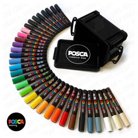 POSCA PC- 5 m 33 cm gamme complète de toutes les couleurs