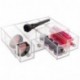 InterDesign Drawers Caja con compartimentos | Caja de maquillaje con 4 cajones | Organizador de maquillaje o artículos de ofi