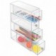 InterDesign Drawers Caja con compartimentos | Caja de maquillaje con 4 cajones | Organizador de maquillaje o artículos de ofi