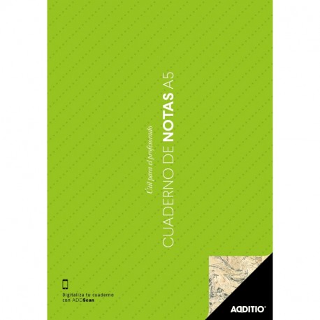 Additio P102 - Cuaderno de Notas A5, color verde