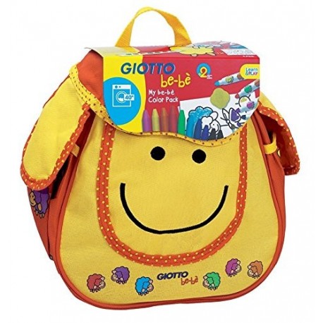 Giotto be-bè 465500 - Pack 6 lápices, 10 ceras, sacapuntas y libro para colorear