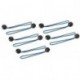 Silverline 237045 - Cuerdas para sujetar lonas, 10 pzas 175 mm 